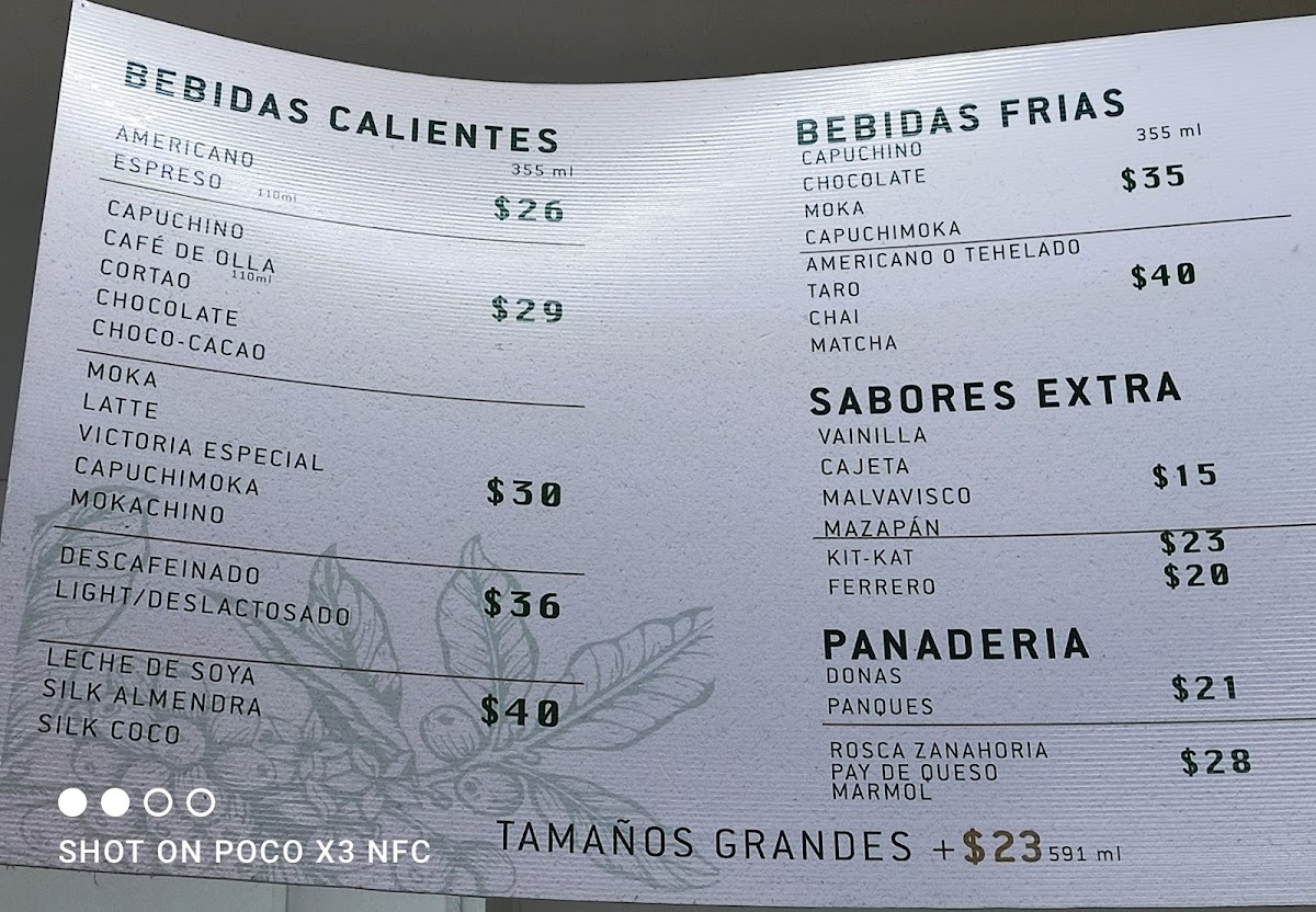 Cafe La Victoria Menu - Image 3